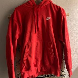 Red Nike Pullover Hoodie